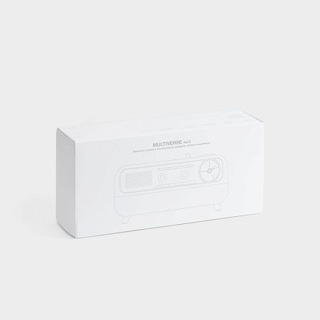 Bluetooth-колонка с беспроводной зарядкой, часами и подсветкой Multiverse, ver.2