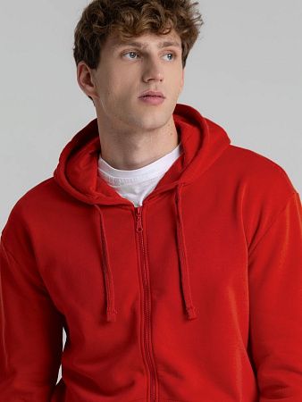 Толстовка на молнии с капюшоном Siverga Heavy 2.0, красная, размер S