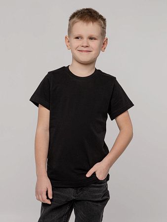 Футболка детская T-Bolka Kids, черная, размер 10 лет (130-140 см)