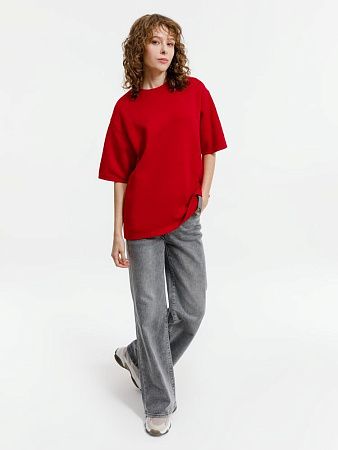 Джемпер с коротким рукавом Siluetti Volumica, красный, размер XS/S