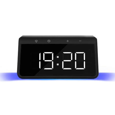 Зарядная станция с часами 15W Флейм (Flame), черная