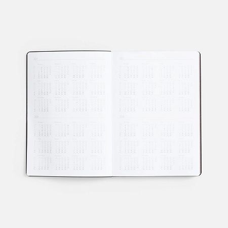 Ежедневник Nebraska Flex, недатированный, черный с золотистым