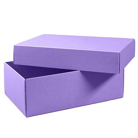 Коробка картонная, "COLOR" 11,5*6*17 см; фиолетовый