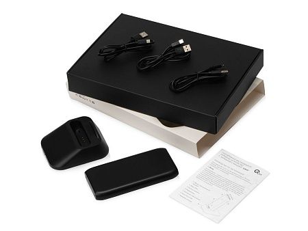 Беспроводное портативное зарядное устройство с зарядной станцией «UnIQ», 10000 mAh