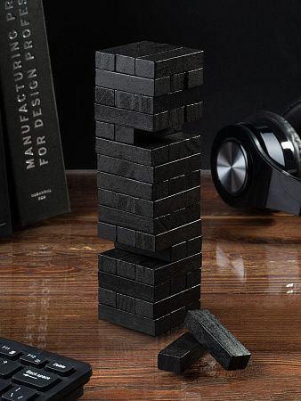 Игра «Деревянная башня мини», черная