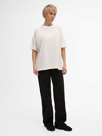 Футболка унисекс оверсайз T2, молочно-белая, размер XL/2XL