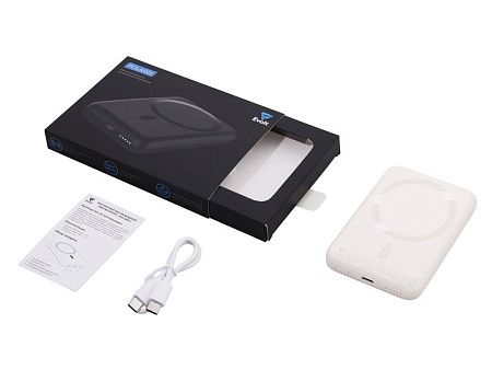 Магнитный внешний беспроводной аккумулятор «Polarix», QC/PD, 10000 мАч