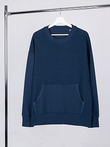 Свитшот оверсайз унисекс Vozduh, темно-синий, размер XL/2XL