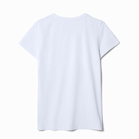 Футболка женская T-bolka Stretch Lady, белая (холодный оттенок), размер S