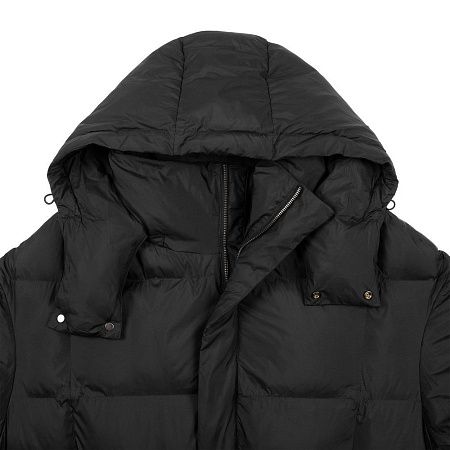 Пуховик унисекс Kapsula, черный, размер XS/S