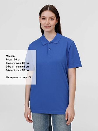 Рубашка поло унисекс Pulse, ярко-синяя (royal), размер 5XL