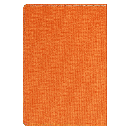 Ежедневник Flexy Viva Latte Sand Color A5, серый с оранжевым, недатированный, в гибкой обложке