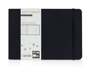 Скетчбук «Sketch & Art» 150 г/м2, soft-touch, цвет: черный