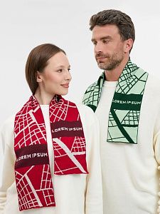 Шарф на заказ Tricksy Light, XL, акрил