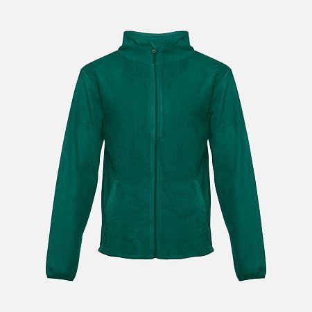 Куртка флисовая мужская Helsinki, темно-зеленая, размер XL