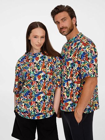 Футболка из бифлекса Morfiss с полной запечаткой на заказ, размер XS/S