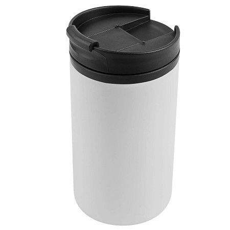 Термокружка CONFETTI 300мл. Белая с черной крышкой 6020.07