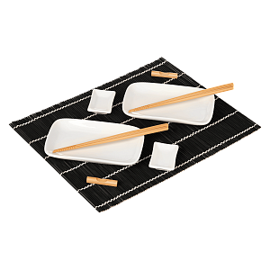 Набор для сервировки суши Токио (Tokyo) (10 предметов), черный