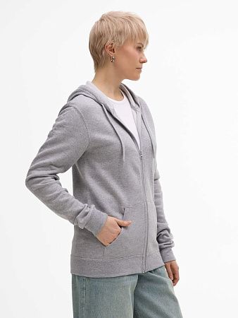 Толстовка унисекс Stone, серый меланж, размер S