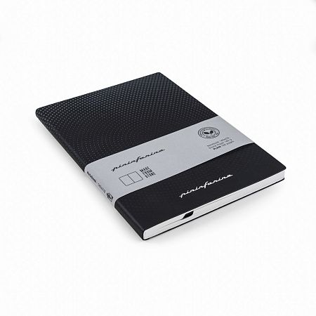 Блокнот линованный Pininfarina из каменной бумаги в мягкой обложке, А5, черный