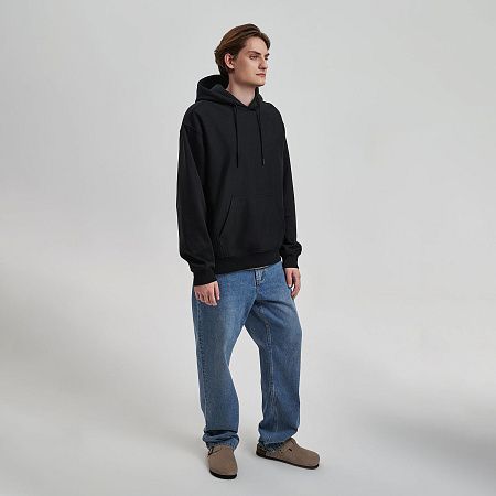 Худи релакс унисекс Адвенче (Adventure), черный, размер XL/2XL