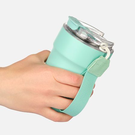 Термокружка вакуумная Монако (Monaco), аква