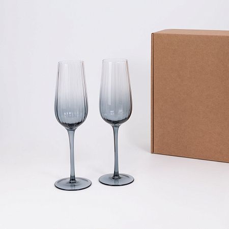 Подарочный набор 2 бокала для шампанского Мансера (Mancera)