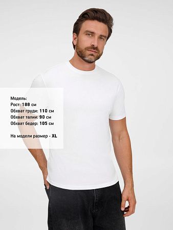 Футболка унисекс T-Bolka 180, белая, размер XXL