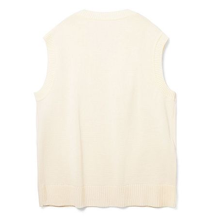 Жилет оверсайз унисекс Tad в сумке, молочно-белый, размер L/XL