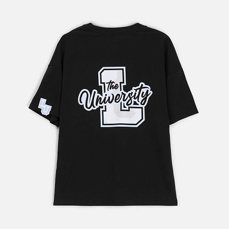 Футболка унисекс оверсайз T3, черная, размер XL/2XL