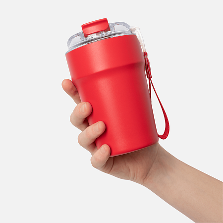 Термокружка вакуумная Монако (Monaco), красная