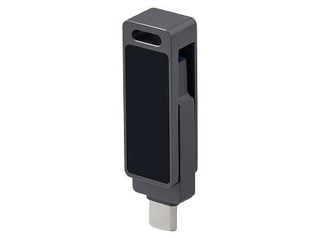 USB3.0/ Type-C флешка 2в1 на 64 ГБ «Спинлайт» с подсветкой
