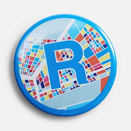 Значок закатной Pinback Print, L