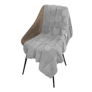 Плед Селла Софт (Cella Soft) вязаный, 160*90 см, серый