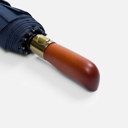 Зонт складной Cloudburst в подарочной упаковке, темно-синий