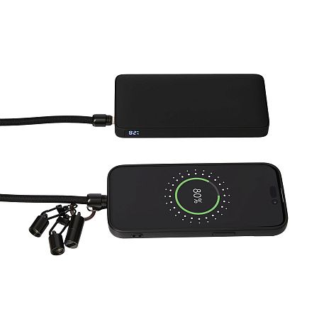 Кабель-ланьярд Волтрикс (Voltrix), черный