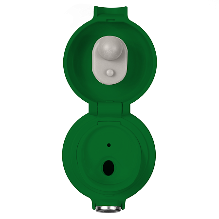 Термобутылка (термос) Kyoto вакуумная, стальная, 440 мл, матовая, зеленая