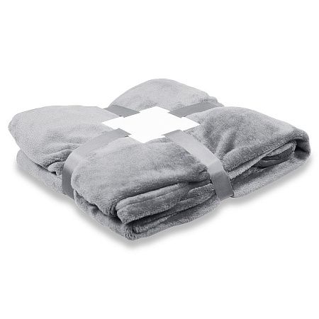 Плед флисовый SUPER SOFT COMFORT TRAVEL, серый