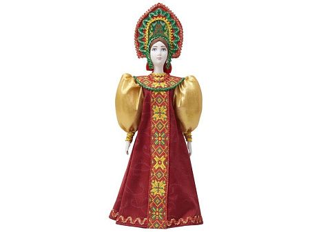 Подарочный набор: кукла фарфоровая, мёд с гецким орехом