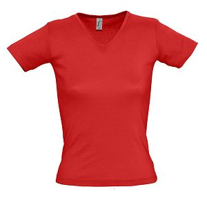 Футболка женская Lady 220 с V-образным вырезом, белая под нанесение