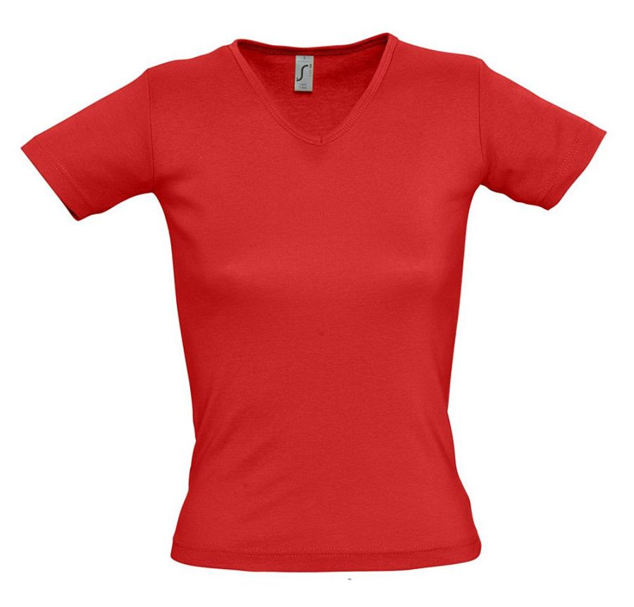 Футболка женская Lady 220 с V-образным вырезом, белая под нанесение