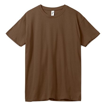 Футболка унисекс Regent 150, коричневая, размер XXL