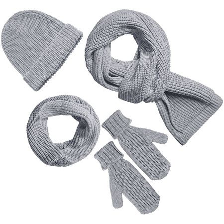 Шарф Nordkyn, светло-серый меланж