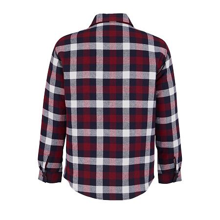 Куртка-рубашка оверсайз унисекс Noah, бордовая, размер XS/S