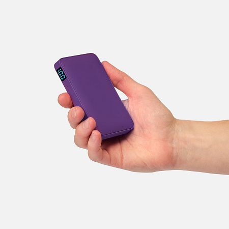 Внешний аккумулятор с подсветкой Анкор (Ancor) 5000 mAh, фиолетовый