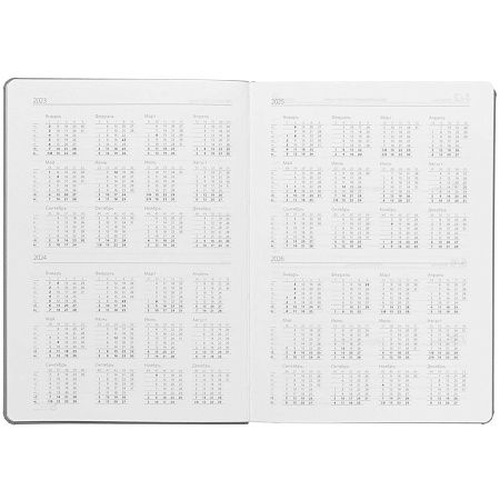 Ежедневник Must Metal, датированный, серый