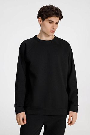 Свитшот унисекс S1, черный, размер XS/S