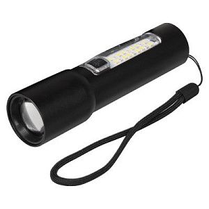 Фонарь Tools Ghent, алюминиевый, аккумуляторный, с зарядкой type-c, черный