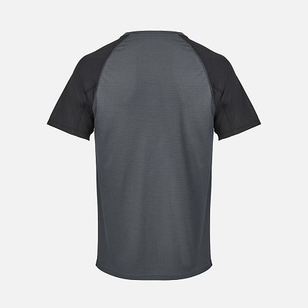 Футболка спортивная унисекс Vortex, черная с темно-серым, размер XXL