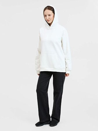 Худи унисекс оверсайз Songo, молочно-белое, размер XS/S